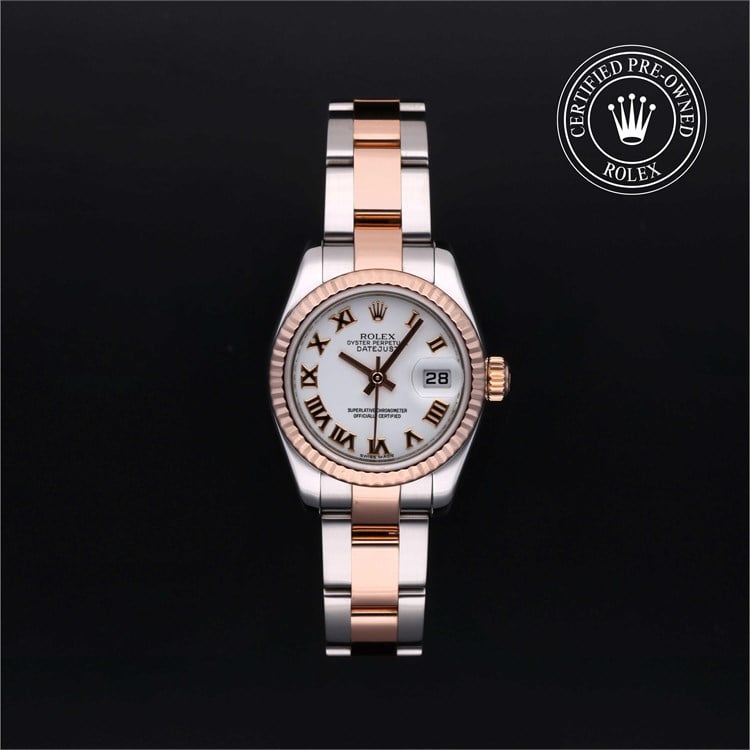 Lady-Datejust 26 with a bezel and bracelet