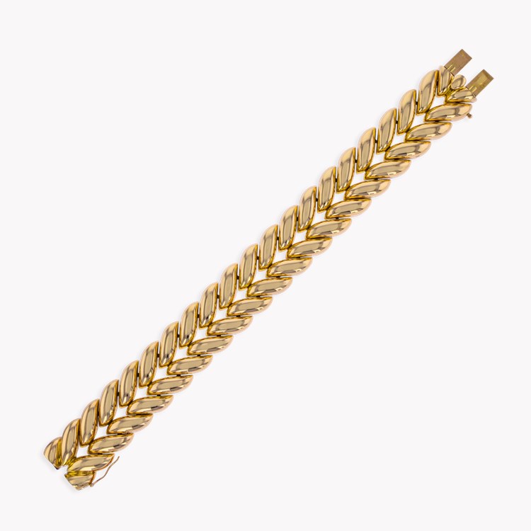 Retro French Flame Link Bracelet _2