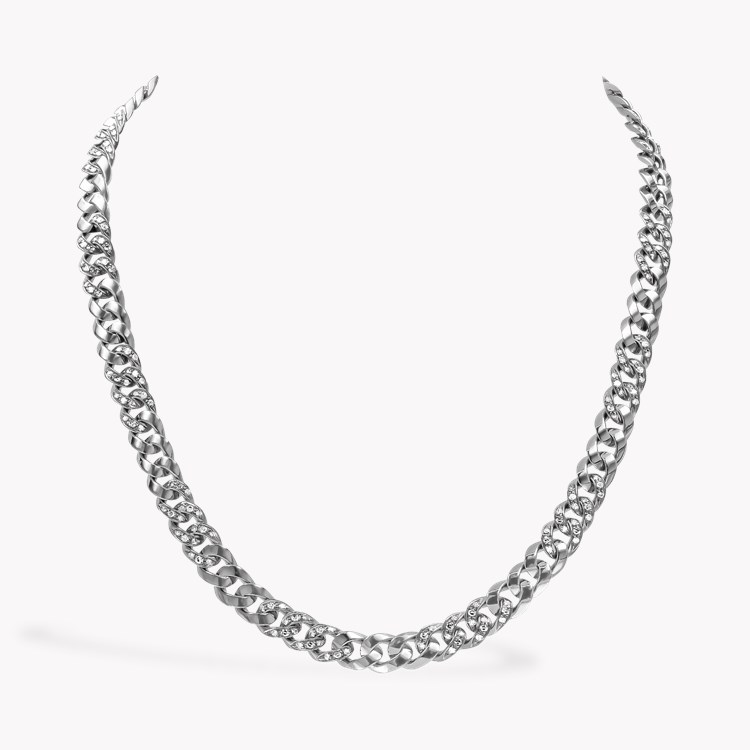 Diamond Set Chain Necklace Brilliant cut, Claw set_1