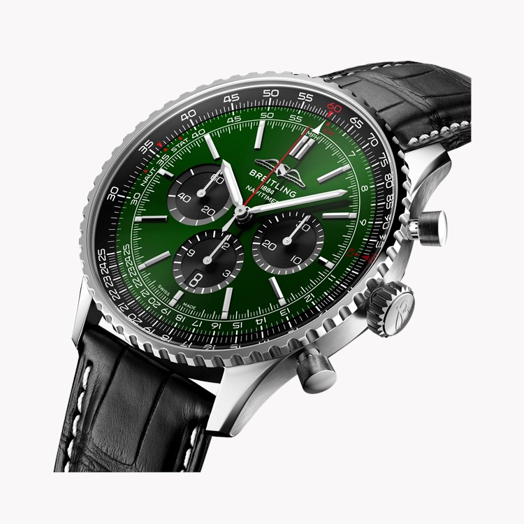 Breitling Navitimer B01 Chronograph 46 46mm, Dark Green Dial, Baton Numerals_3