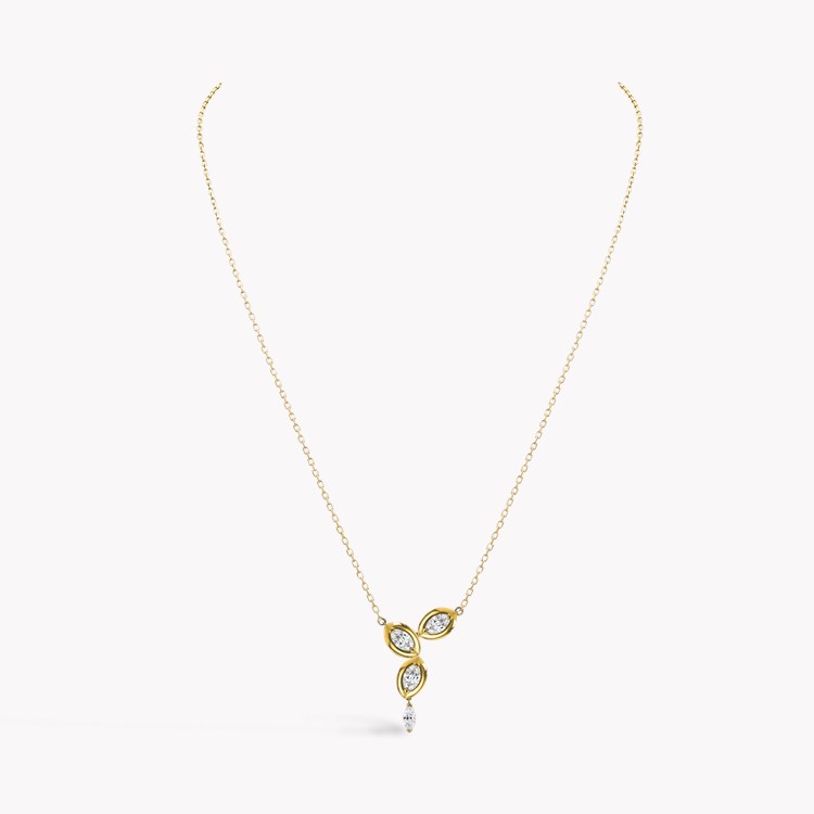 Skimming Stone 1.61ct Diamond Pendant Marquise Cut, Claw Set_2