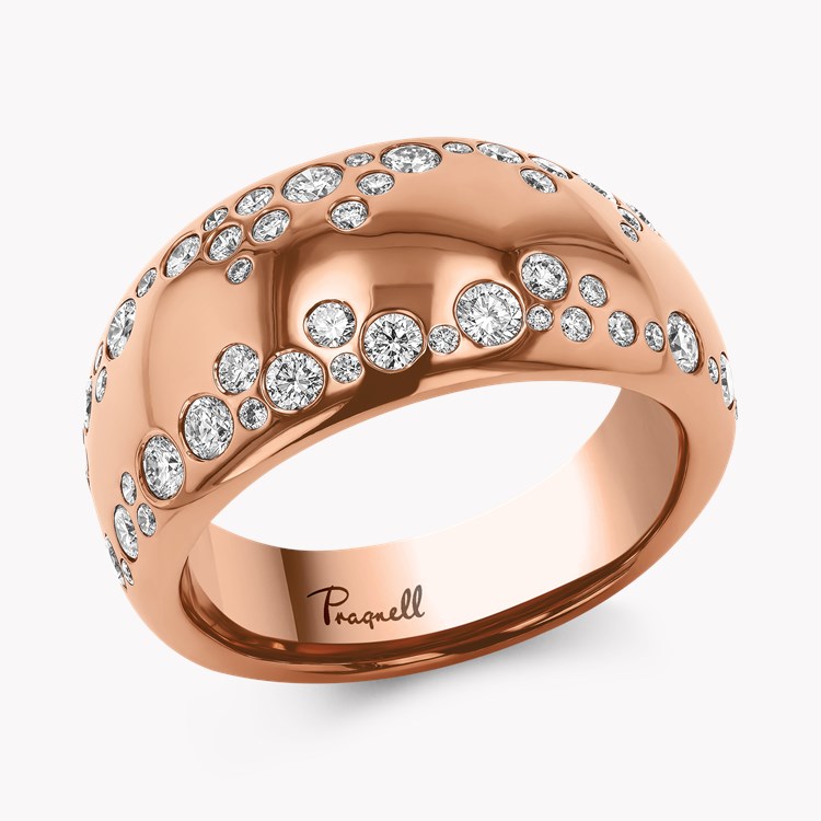 Diamond Dress Ring Brilliant Cut, Rubover Set_1