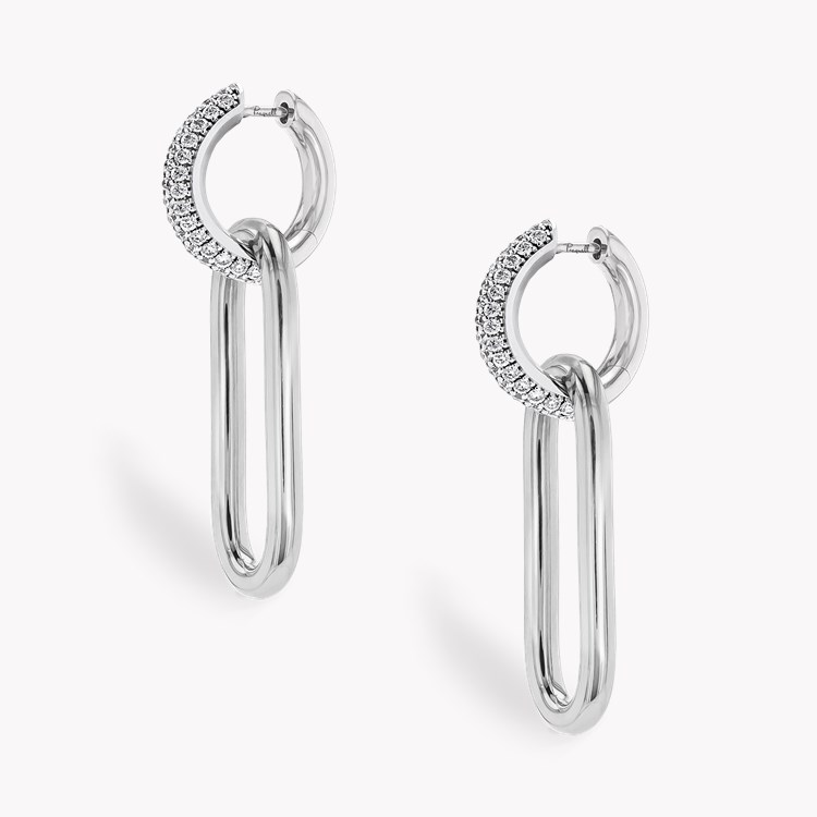 Havana 0.87ct Diamond Drop Earrings Brilliant Cut, Pave Set_3