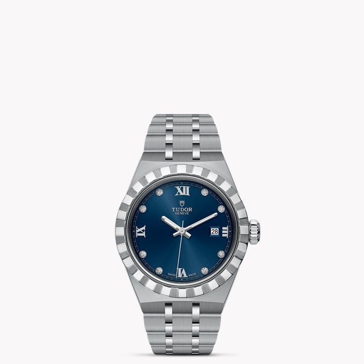 Tudor Royal 28mm. Blue Dial. Diamond Numerals_1