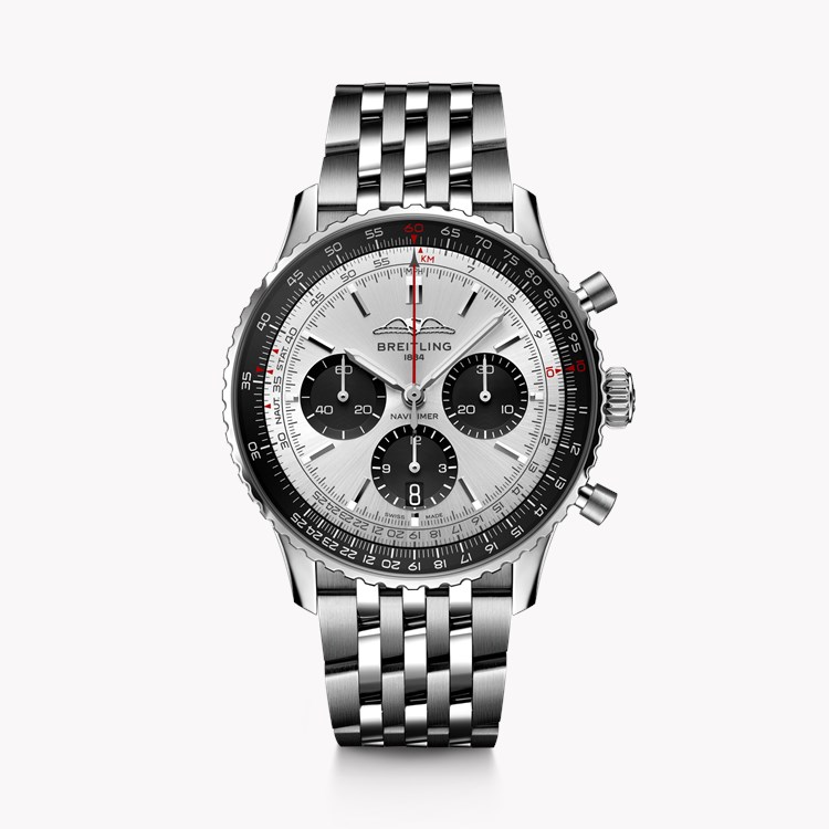 Breitling Navitimer B01 Chronograph 43 43mm, Silver Dial, Baton Numerals_1