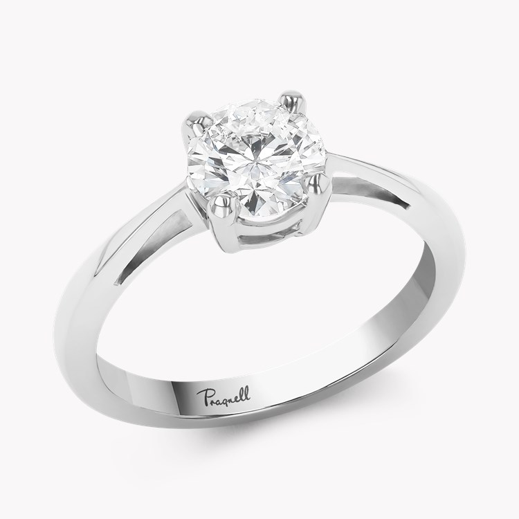 Brilliant Cut 0.86ct Diamond Solitaire Ring Brilliant cut, Claw set_1