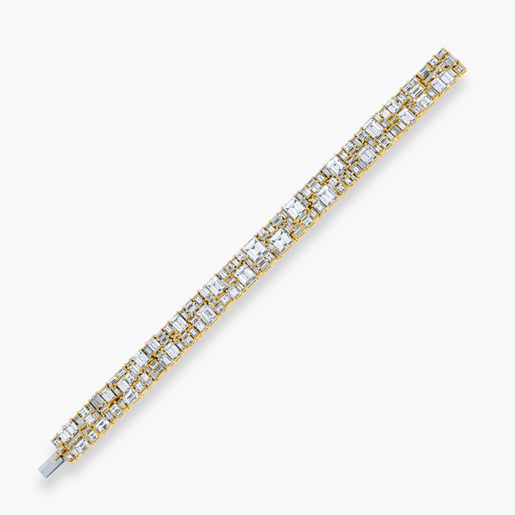 Masterpiece Mosaic 31.33ct Diamond Bracelet Baguette Cut, Claw Set_2