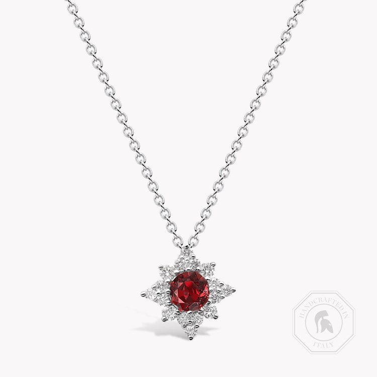Star Struck Ruby Pendant Brilliant cut, Claw set_1