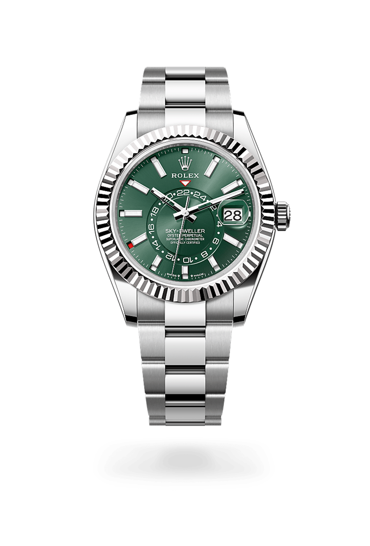 Sky-Dweller, Oyster, 42 mm, Oystersteel and white gold