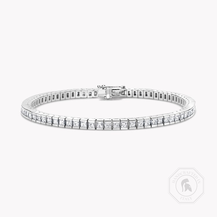 Princess Cut Diamond Line Bracelet Princess Cut, Channel Set_1