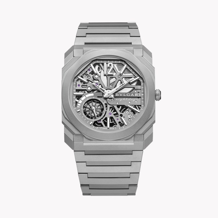 Bvlgari Octo Finissimo Skeleton 40mm, Grey Dial, Arabic & Baton Numerals_1