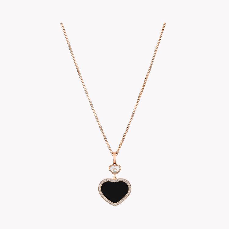Chopard Happy Hearts Black Onyx and Diamond Pendant _1