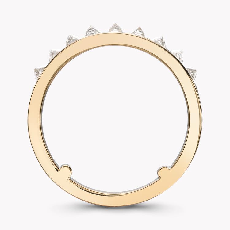 RockChic Domed 0.77ct Diamond Small Half Eternity Ring Princess Cut, Channel Set_3