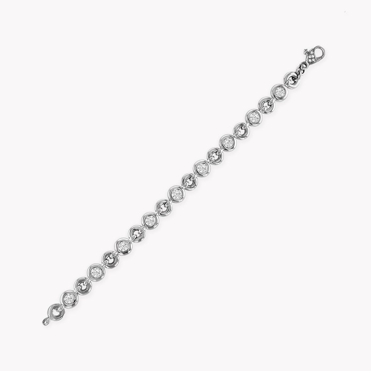 RockChain Nine Stone Diamond Bracelet Brilliant Cut, Rubover Set_2