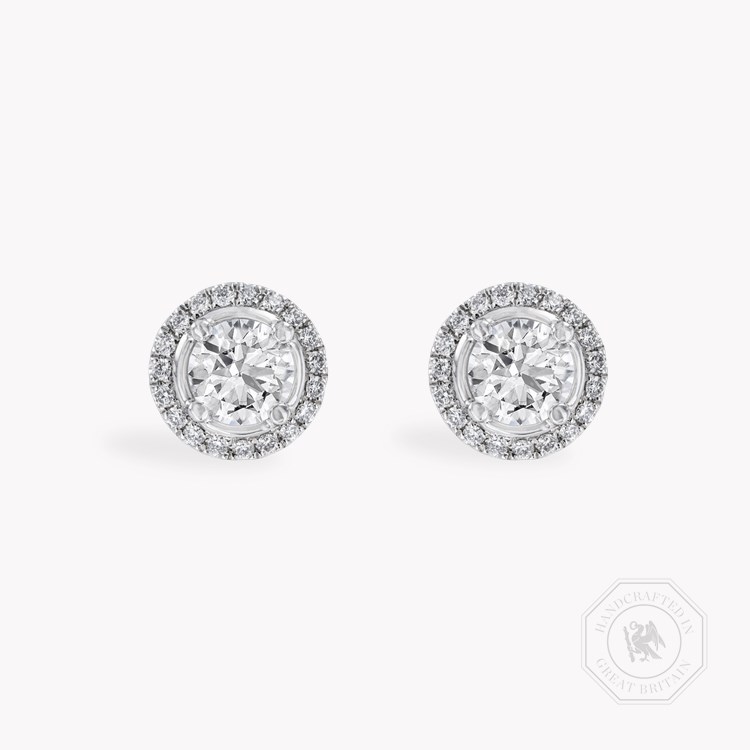 Celestial 1.00ct Diamond Cluster Earrings Brilliant cut, Claw set_1