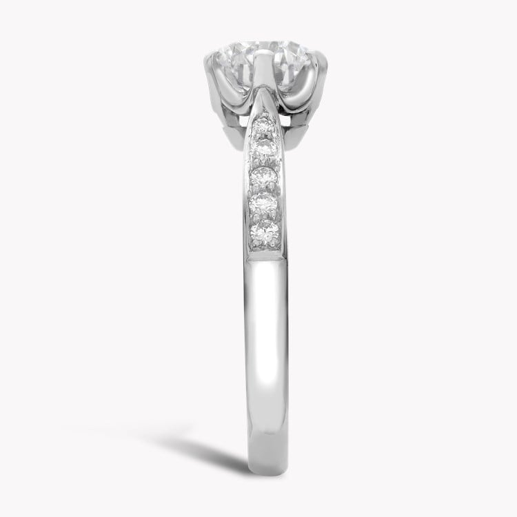 Antique Inspired 1.07ct Diamond Solitaire Ring Brilliant cut, Claw set_4