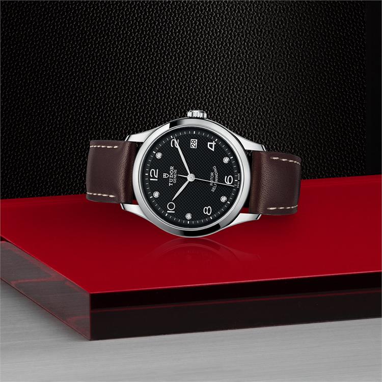 Tudor 1926 M91450-0009 Watch - 36mm, Black Dial, Diamond Markers