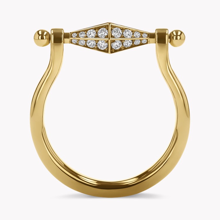Cleopatra 0.39ct Diamond Swivel Ring Brilliant Cut, Pave Set_3