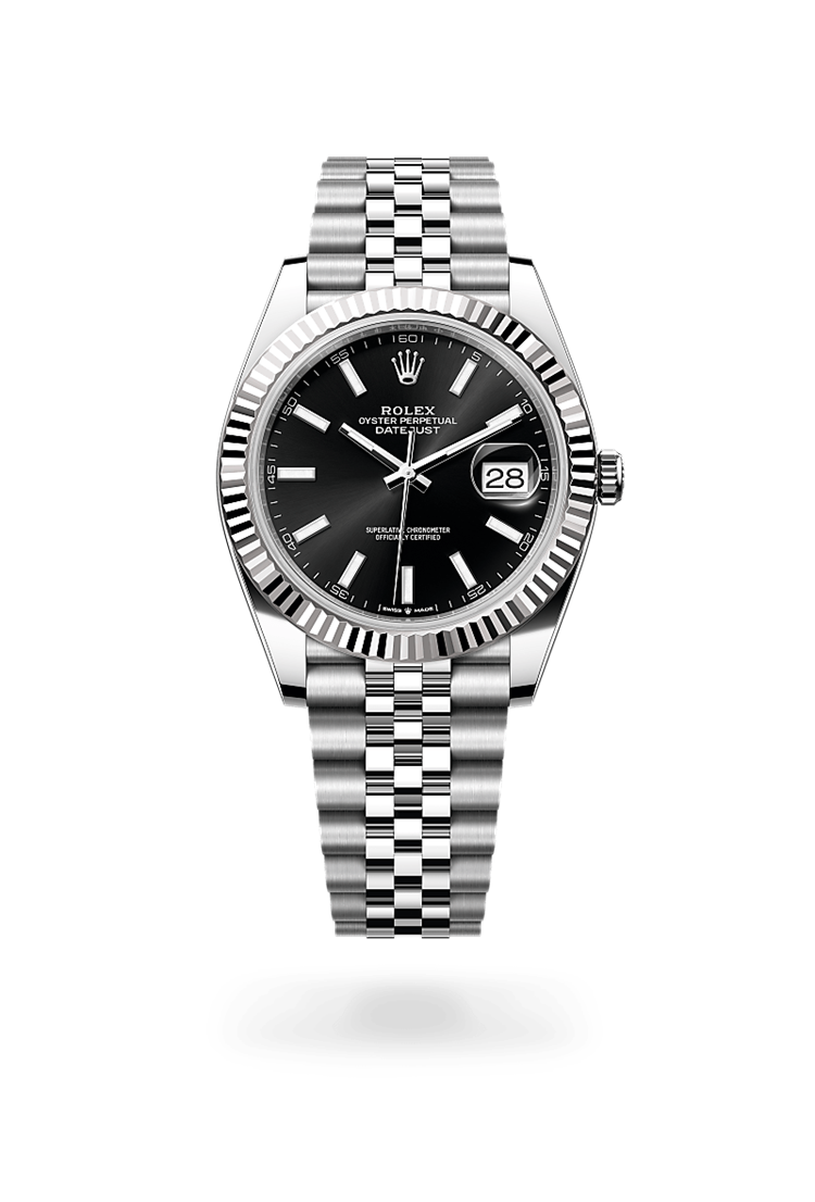 Datejust 41, Oyster, 41 mm, Oystersteel and white gold