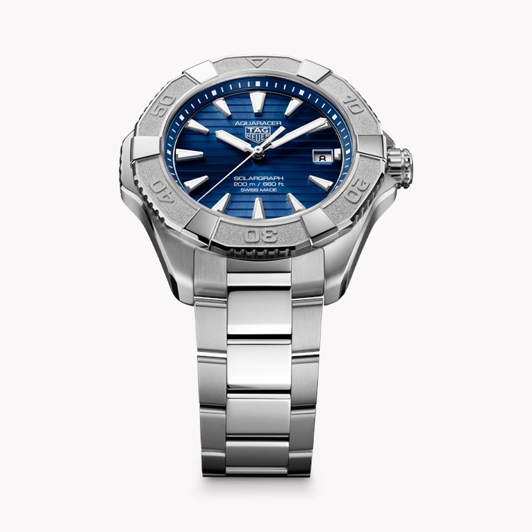 Tag Heuer Aquaracer Professional 200 Solargraph 40mm, Blue Dial, Baton Numerals_4