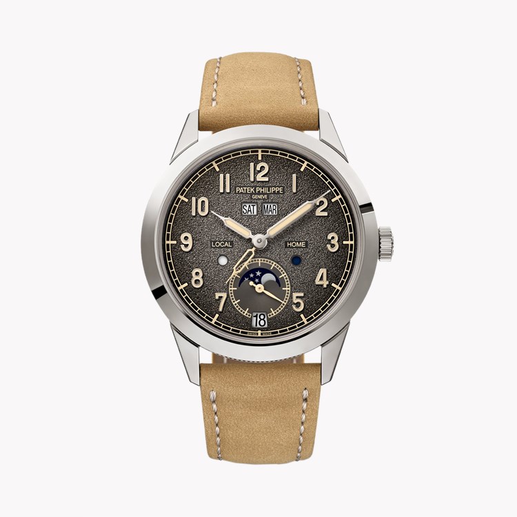 Patek Philippe Annual Calendar Travel Time 41mm, Gray Dial, Arabic Numerals_1