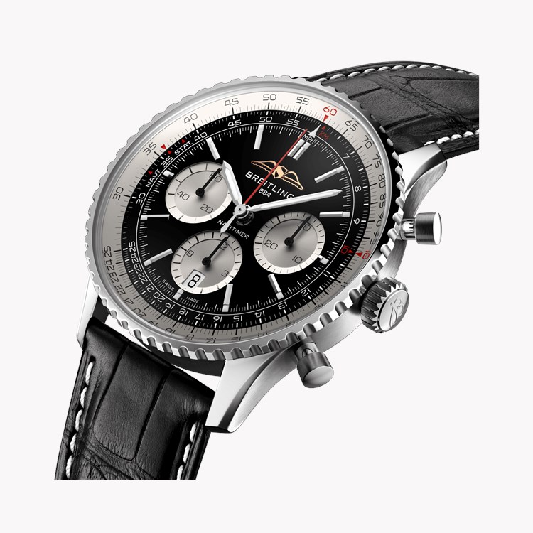 Breitling Navitimer B01 Chronograph 43 43mm, Black Dial, Baton Numerals_3