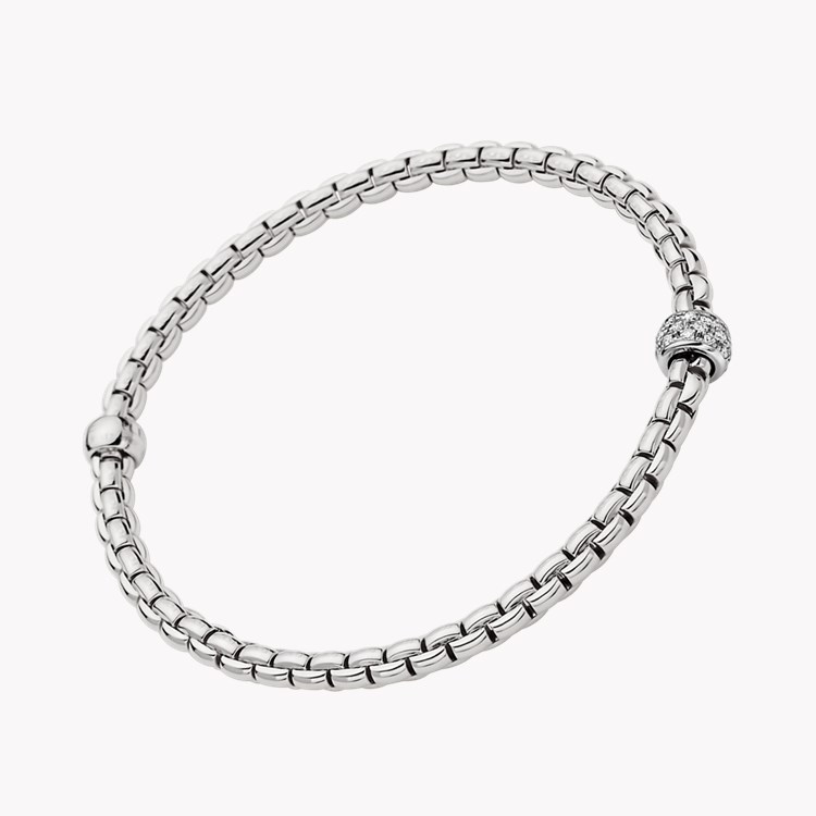 Fope Flex'it Eka 0.19ct Diamond Bracelet Brilliant Cut, Grain Set_1