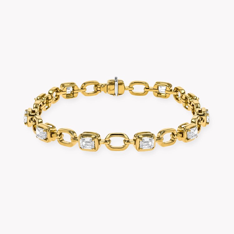 Skimming Stone 4.42ct Line Bracelet * in 18ct Yellow Gold