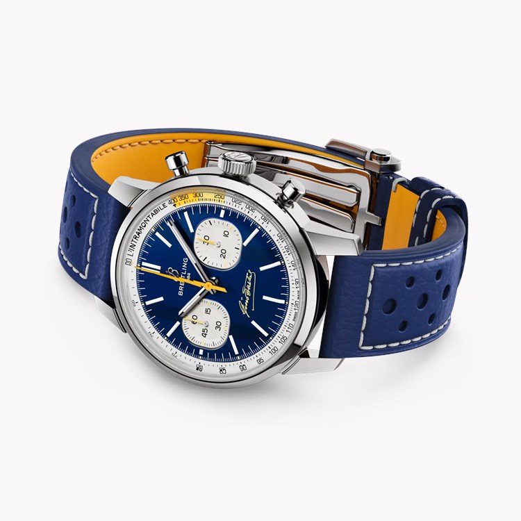 Breitling Top Time B01 41 Bartali 41mm, Blue Dial, Baton Numerals_3