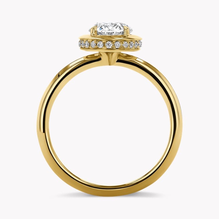 Skimming Stone 2.08ct Oval Cut Diamond Ring Oval Cut, Claw Set_3
