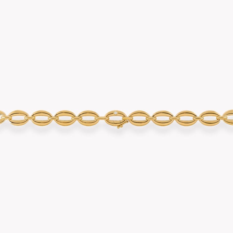 Freya Valkyrie 1.192c Diamond Oval Link Necklace Brilliant Cut, Pavé & Rubover Set_3