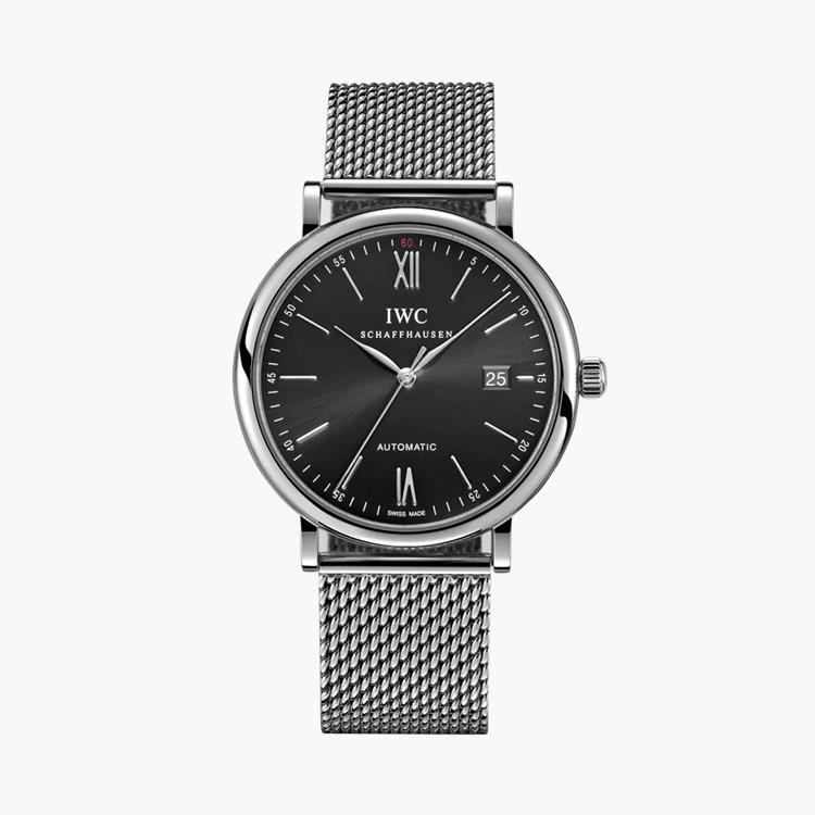 IWC Portofino Automatic 40mm, Black Dial, Baton Numerals_1