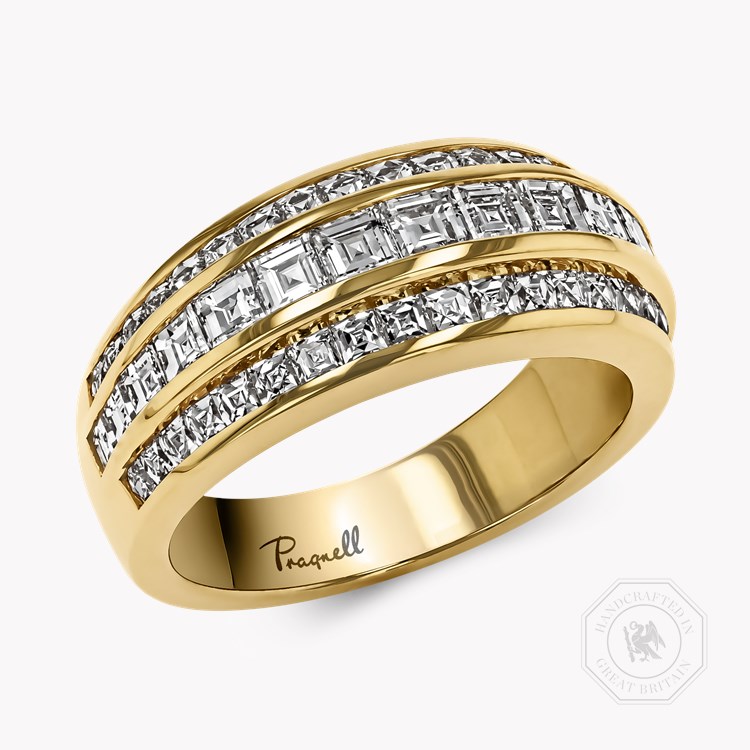 Manhattan Classic Diamond Ring Carre & French Cut, Channel Set_1