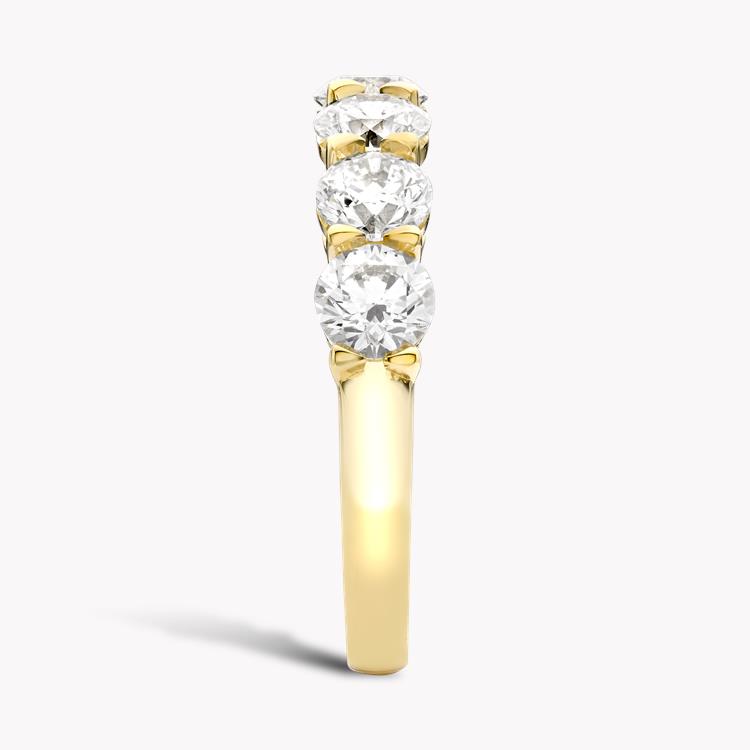 Seven Stone Diamond  Ring Round Brilliant, Claw Set_4