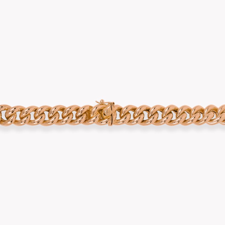Contemporary Gold Curb Chain Necklace _3