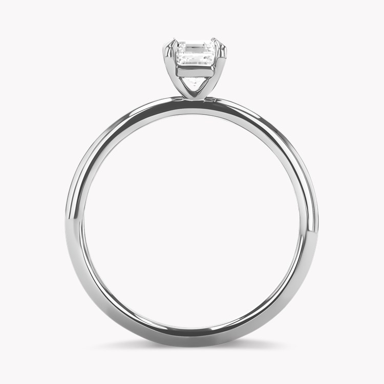 Classic 0.93ct Diamond Solitaire Ring Emerald Cut, Claw Set_3