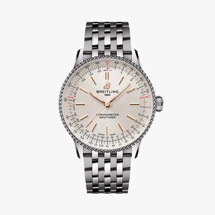 Breitling Navitimer 36mm, Silver Dial, Baton Numerals_1