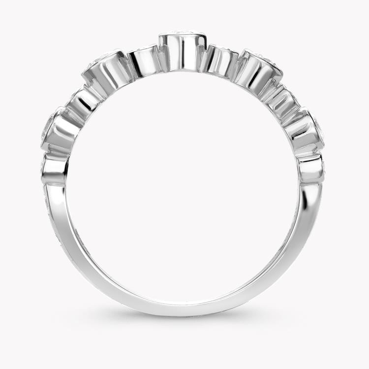 Bubbles Diamond Band Ring Brilliant Cut, Rubover Set_3