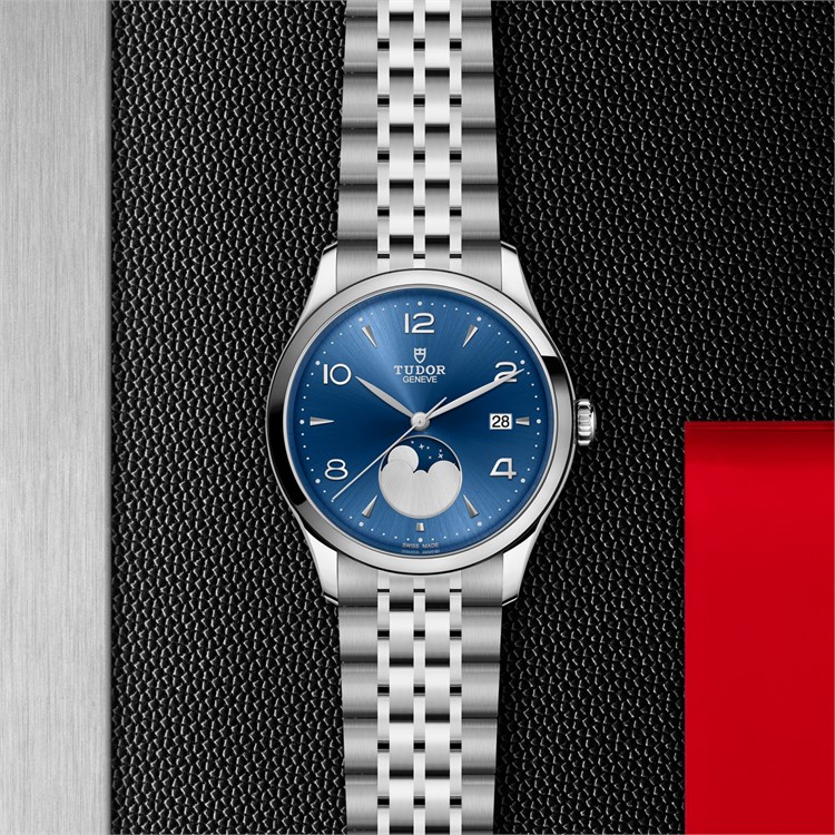 Tudor 1926 Luna 39mm, Blue Moonphase Dial, Arabic/Baton Numerals_3