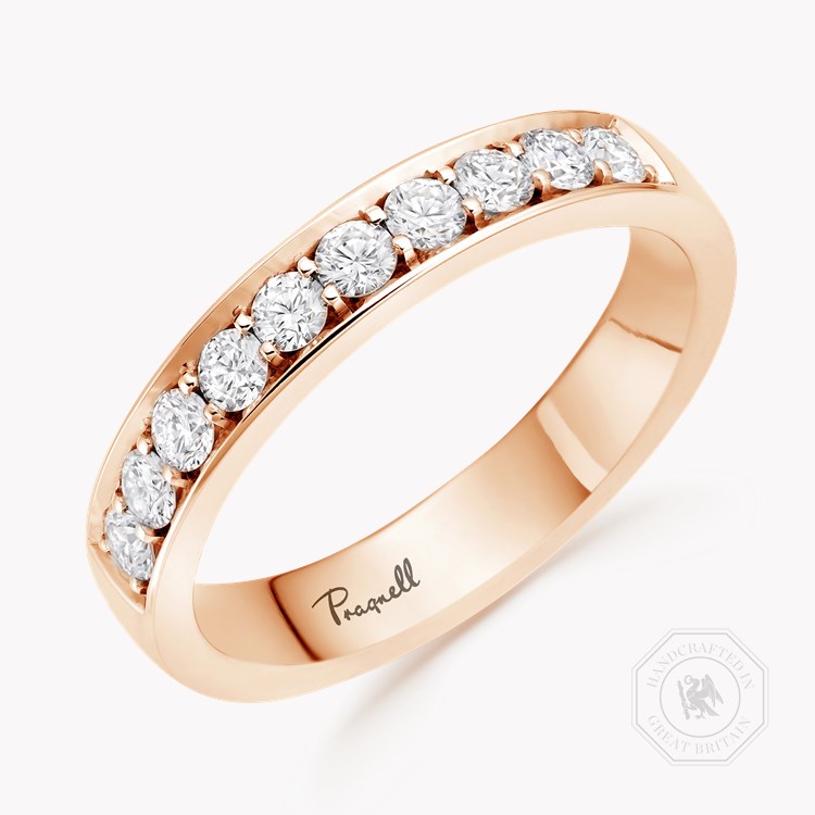 Brilliant Cut Diamond Half Eternity Ring