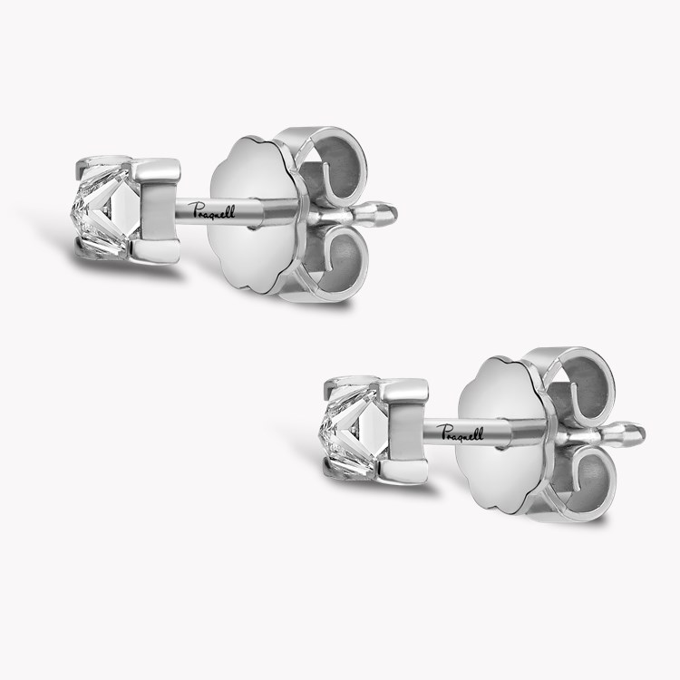 RockChic Diamond Solitaire Earrings Princess Cut, Claw Set_2