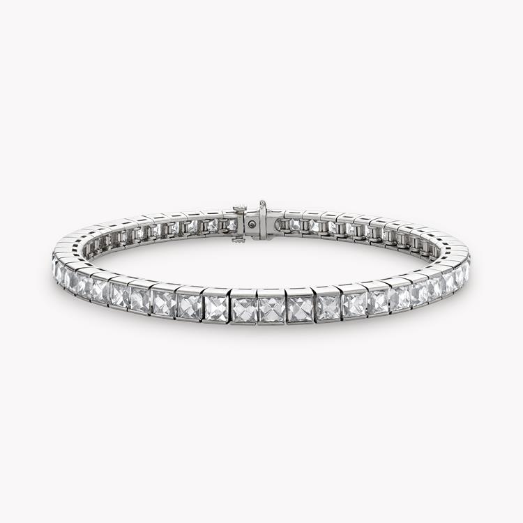 Art Deco French Cut Diamond Line Bracelet  16ct in Platinum French Cut, Channel Set_1