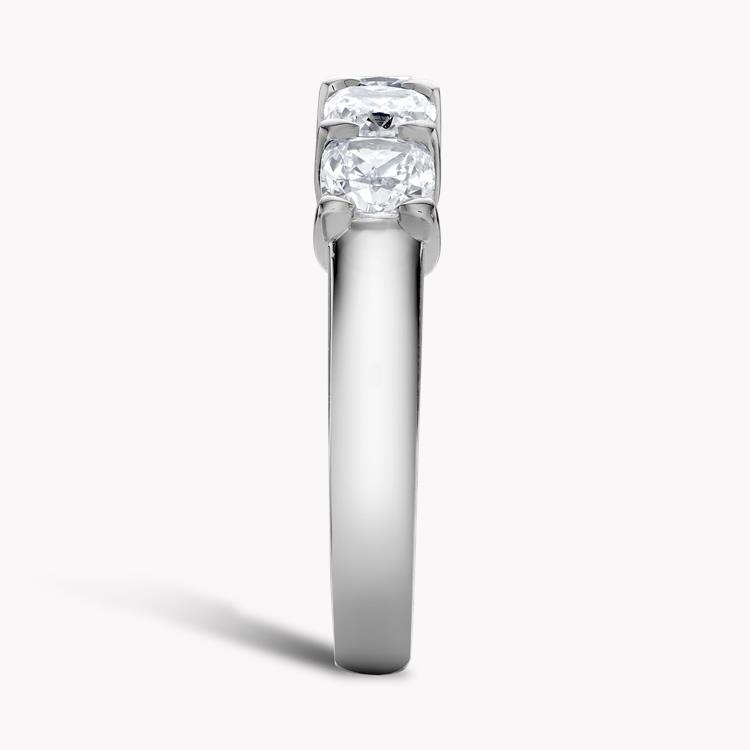 Cushion Cut Diamond Five-Stone Ring Cushion Cut, Five-Stone, Claw Set_4