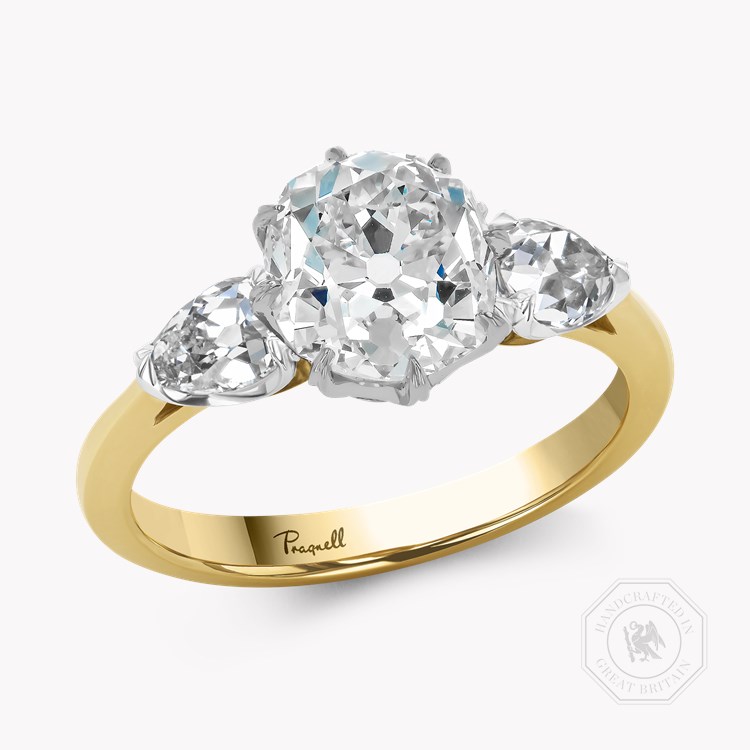 Antique Cushion Cut 3.155ct Diamond Ring Antique Cushion Cut, Claw Set_1