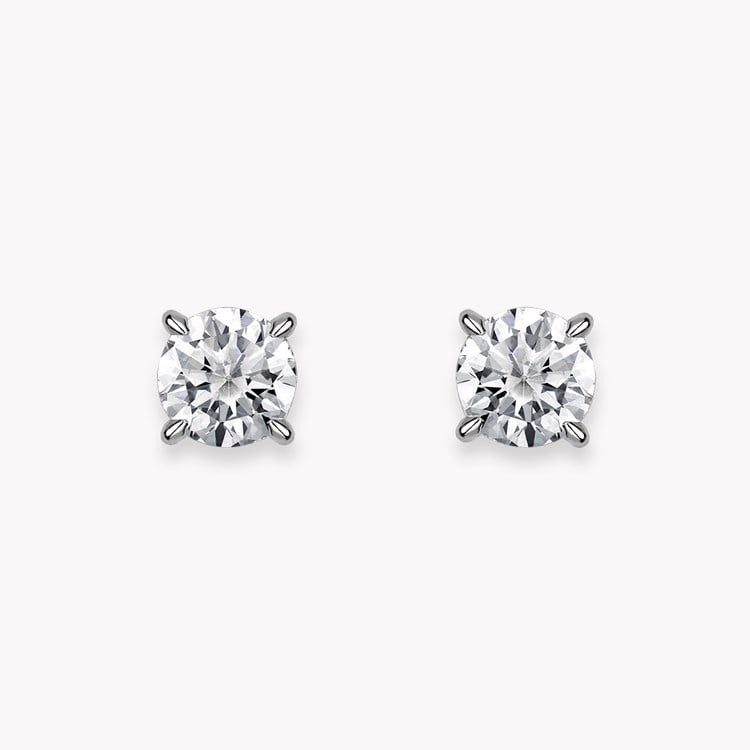 Contemporary Brilliant Cut 1.08ct Diamond Stud Earrings Brilliant cut, Claw set_1