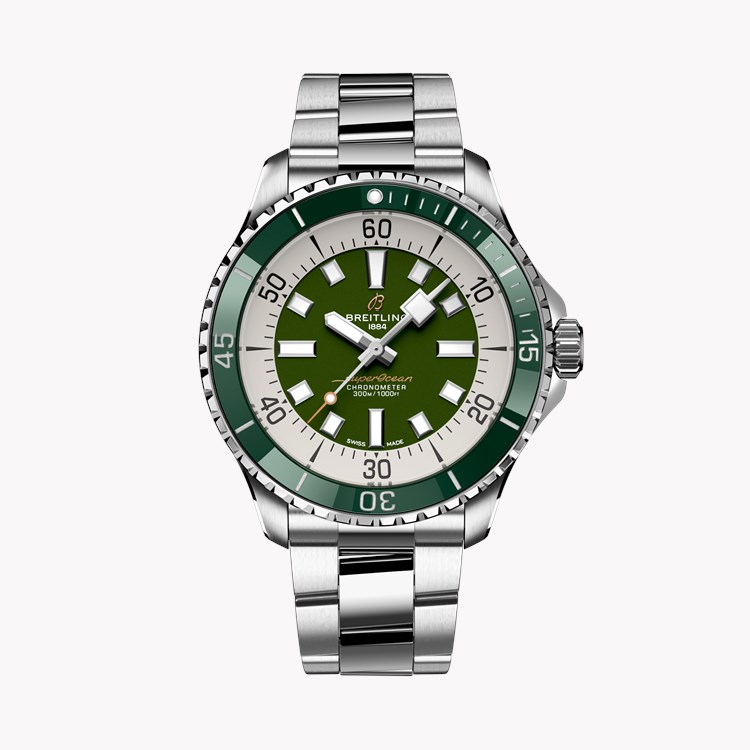 Breitling Superocean Automatic 44 44mm, Green Dial, Arabic & Baton Numerals_1