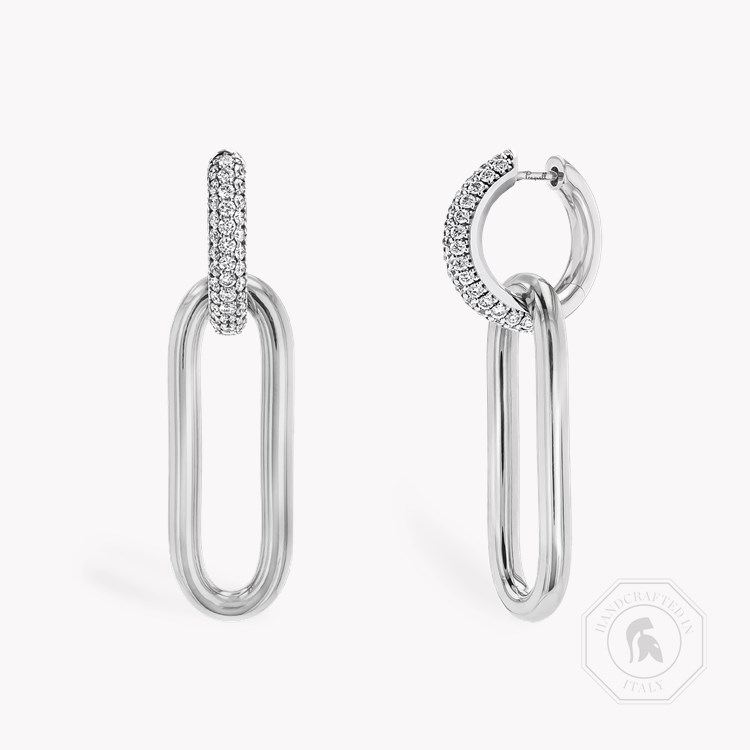 Havana 0.87ct Diamond Drop Earrings Brilliant Cut, Pave Set_1