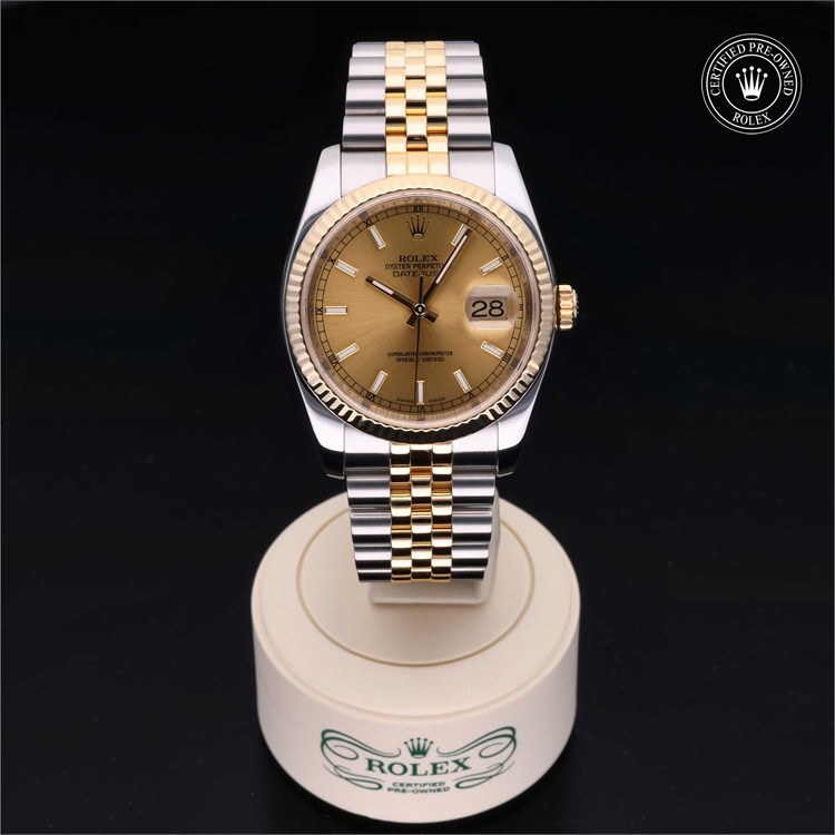 Datejust 36 2013, 36mm, Oystersteel and Yellow Gold