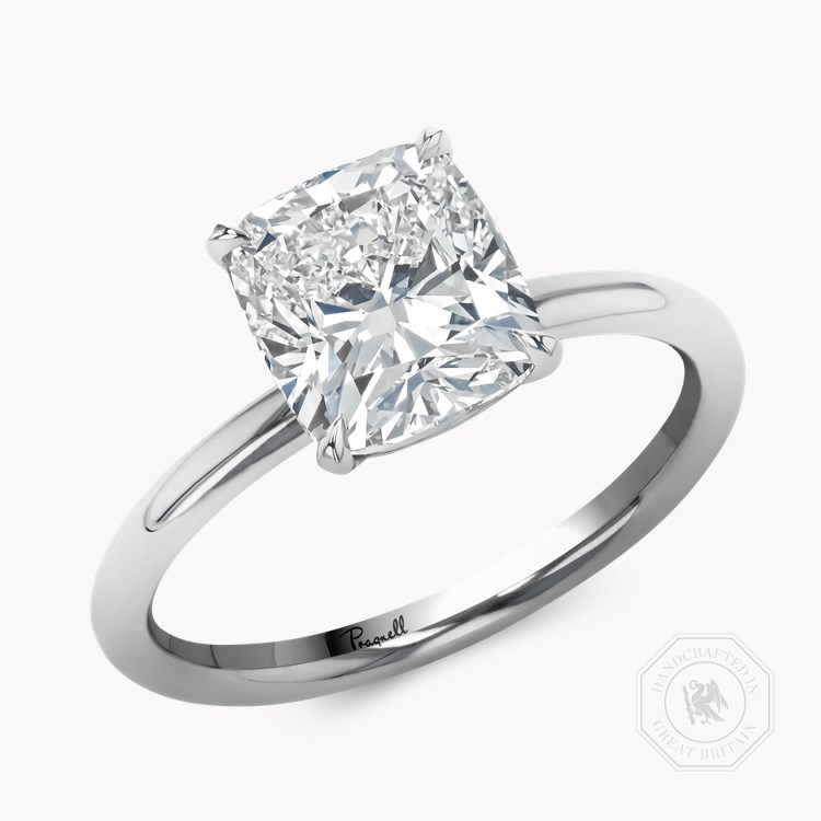 Cushion Modern 2.50ct Diamond Solitaire Ring Cushion modern cut, Claw set_1