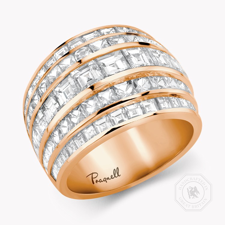 Manhattan Diamond Ring Carre & French Cut, Channel Set_1